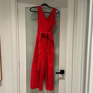 Red jumpsuit